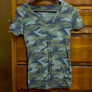 Camo v neck